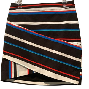 NWT Rebecca Minkoff Camilla Striped Mini Skirt Size 0